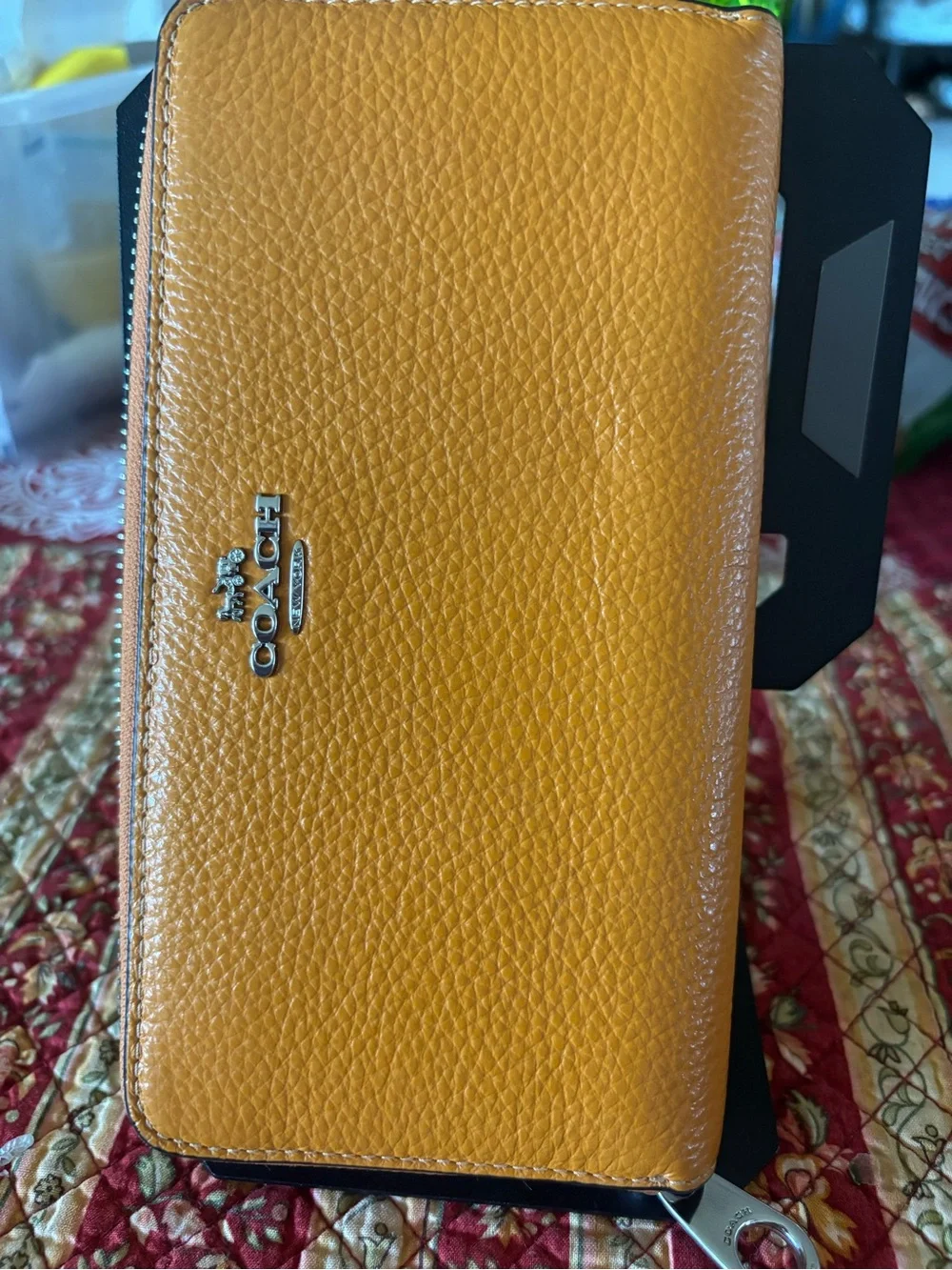 Coach pebbled leather